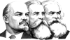 HIst XX Caricaturas de Marx Engels y Lenin Rusia